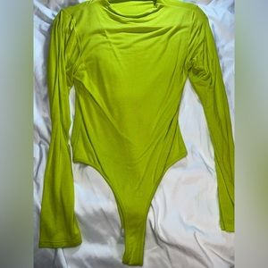 Naked Wardrobe thong mock neck bodysuit